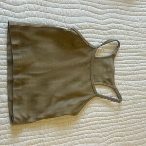 Brown tank work out shirt